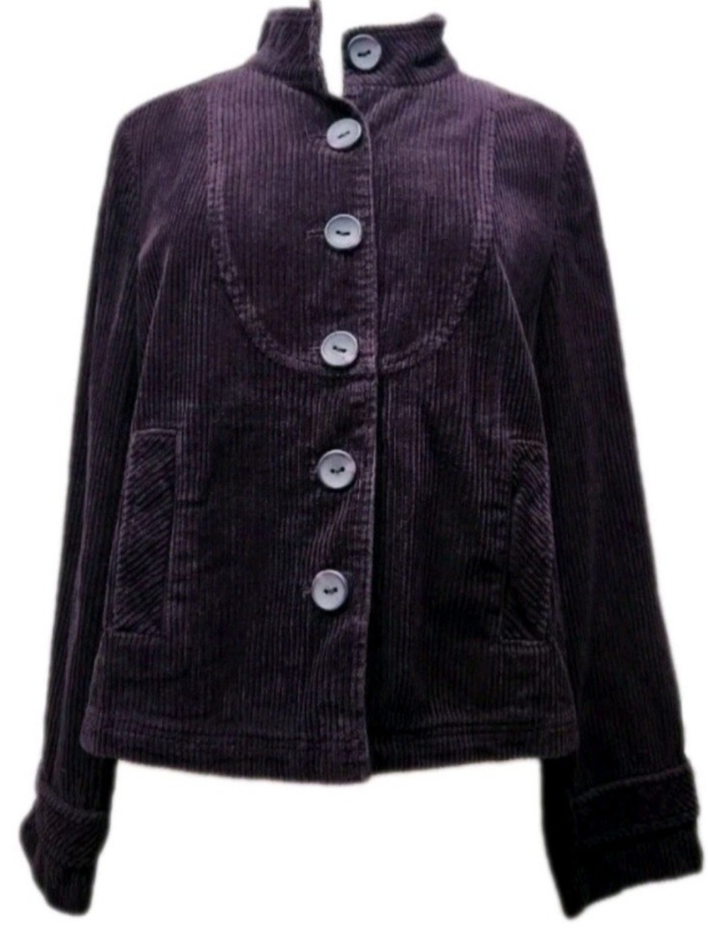 Izod Women's Cotton Corduroy Full Button Waist Blazer Jacket Size Large